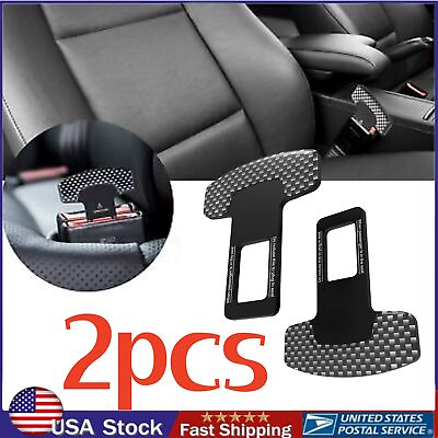 #ad 2X Car Front Seat Belt Safety Buckle Socket Plug Car Seat Belt Buckle Clips $5.00