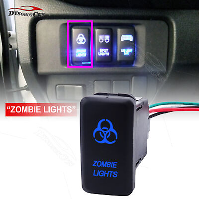#ad Fit Toyota Tacoma Highlander Tundra ZOMBIE LIGHTS Push Button SwitchWiring Kit $8.99