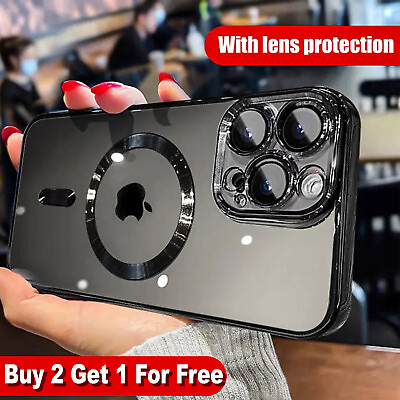 #ad #ad Shockproof Mag Safe TPU Case For iPhone 15 14 Pro Max 13 12 11 Camera Lens Cover $8.53