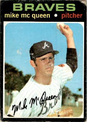 #ad 1971 Topps Baseball #8 Mike McQueen Atlanta Braves Vintage Original $2.49