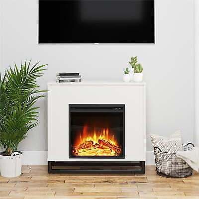 Electric Fireplace Mantel White $142.19