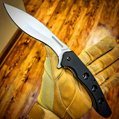 #ad Timber Wolf Assisted Open Pocket Kukri Folding Knife Black G10 TW667 10.75quot; OA $24.75