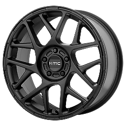 #ad KMC 17x8 Wheel Satin Black KM708 BULLY 5x4.25 38mm Aluminum Rim $235.00
