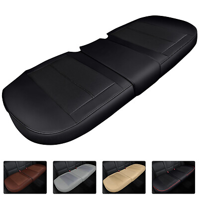 Universal Car Rear Seat Cover Back Row Bench Seat Cushion Adjustable Pad 3 Color $35.99