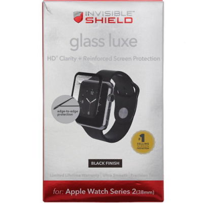 #ad ZAGG InvisibleShield Glass Luxe APPLE Watch Series 2 38mm Fits Series 1 38 Black $9.99