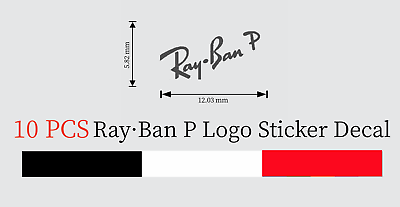 #ad 10 1.2cm Vinyl Decal ray ban p Ornament Logo Sticker for Polarized glasses lens $12.99