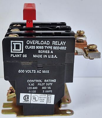 #ad Square D 9065 SEO 6B2 Overload Protection Relay $399.23