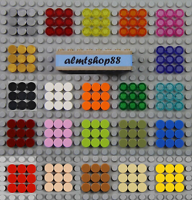 #ad LEGO 1x1 Round Tiles PICK YOUR COLORS Smooth Finishing Plate Dots 98138 Lot $0.99