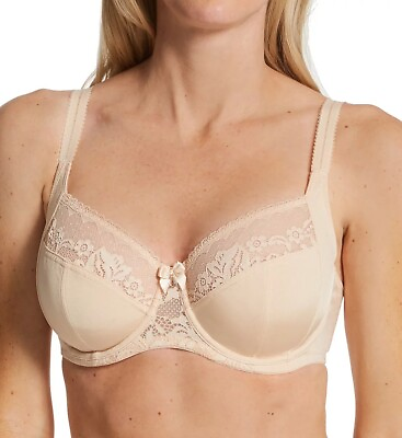 #ad Pour Moi ALMOND Aura Side Support Underwire Bra US 34H UK 34FF $27.44