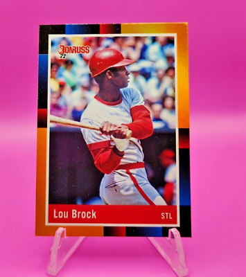 #ad Lou Brock ORANGE FOIL 2022 Donruss 1988 Retro 277 $1.75