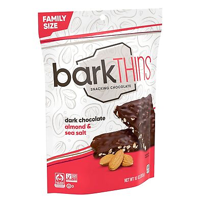 #ad Bark Thins Snacking Dark Chocolate Almond With Sea Salt 10 Oz $12.63