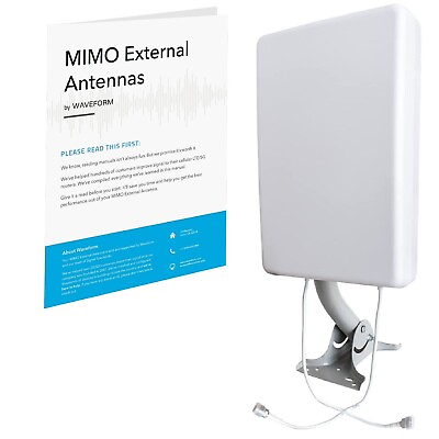 #ad Waveform 2x2 MIMO Panel Antenna Kit 4G and 5G Compatible Modem Router Gat... $125.30