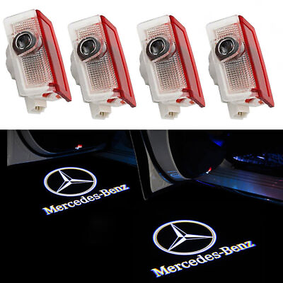 #ad New 4PCS LED Door Courtesy Light Ghost Shadow Laser Projector for Mercedes Benz $31.81