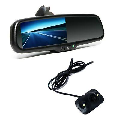 #ad 4.3quot; TFT LCD Auto Dimming Car Rear View Mirror Monitor amp; HD Rear View Camera $75.06