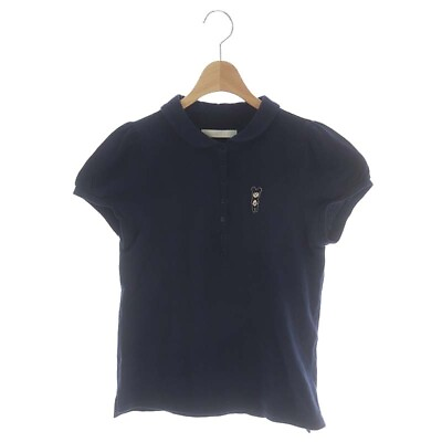 #ad Franche Lippee Polo Shirt Cut And Sew Short Sleeve Puff Embroidered Patch M Navy $53.94
