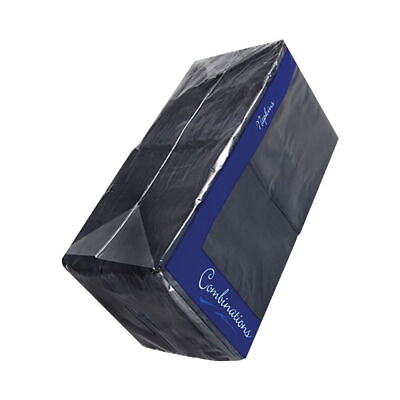 #ad Paper Napkins 2 Ply 400mm Black Pack of 100 4024BKCOM GBP 12.15