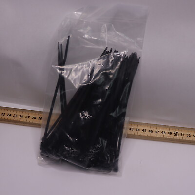 #ad 100 Pk C2G Cable Tie Nylon Black 6quot; 43037 $5.00