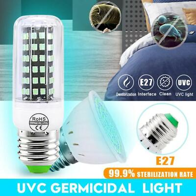 #ad Led Sterilize 250Nm Uv C Light Germicidal Uv Bulb Lamp Disinfection E27 2385 Smd $7.51