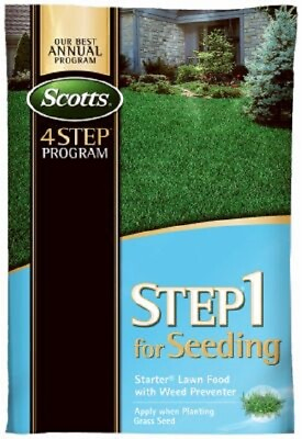 #ad Scotts Step 1: Seeding Starter Lawn Food with Weed Preventer 5000 sqft $73.06