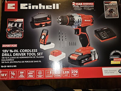 #ad Einhell 18v 3 8 in Cordless Drill Driver Tool Set $75.99