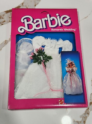 #ad Vintage Mattel 1986 Barbie Romantic Wedding Bridal Gown Fashion #3102 NRFB $34.00