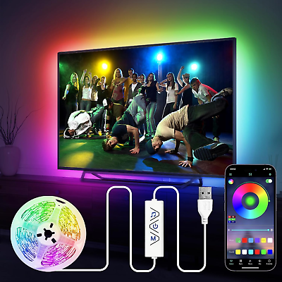 #ad TV LED Lights 13Ft RGB LED Strip Lights for 32 65In TV LED Backlight App Contr $10.77