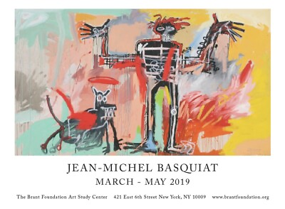 #ad Basquiat gallery exhibition poster New York Rare 2019. New. Pop Street Art $80.00