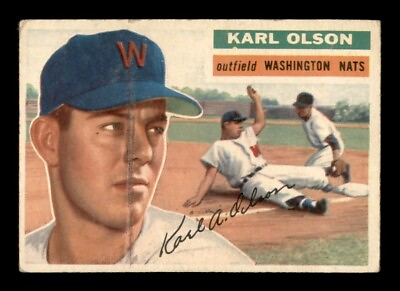 #ad 1956 Topps Set Break # 322 Karl Olson VG *OBGcards* $4.49