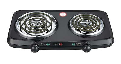 #ad Mainstays Double Burner 120V 1800W Portable Easy to Cook 3.28 lbs $23.73