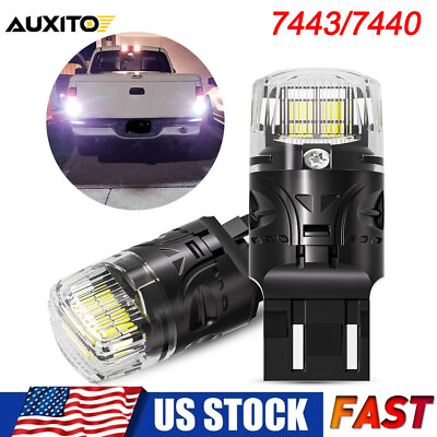 #ad 2x Auxito 4000LM Canbus 7443 7444 7440 LED Backup Reverse Bulbs 6500K Cool White $12.34