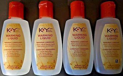 #ad K Y Warming Liquid Personal Lubricant For Warm Natural Feeling 1.0 Oz Pack of 4 $9.99