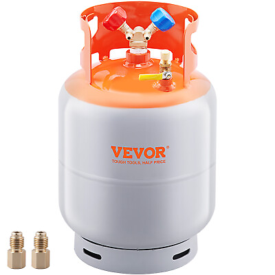 #ad VEVOR Refrigerant Recovery Reclaim 30 LBS Cylinder Tank 400 PSI Liquid Y Valve $58.99