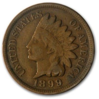 #ad 1899 P Indian Head Penny G VG $3.25