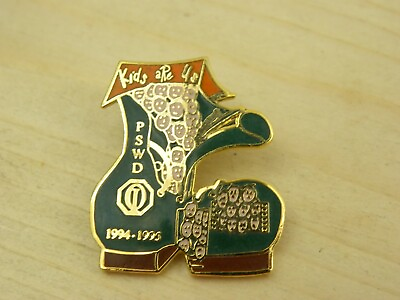 #ad Vintage PSWD Lapel Pin 1995 Kids Are Us Boot Metal Advertisement Collectible $3.00