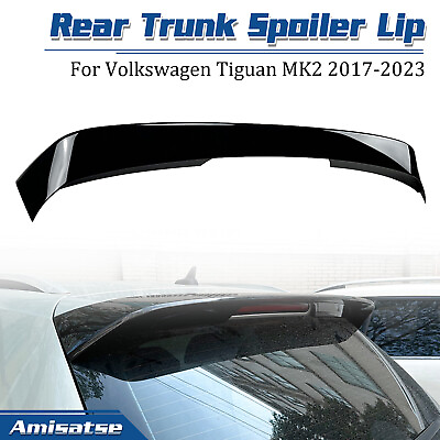 #ad Gloss Black Rear Trunk Spoiler Lip Wing For Volkswagen Tiguan MK2 2017 2023 $78.93
