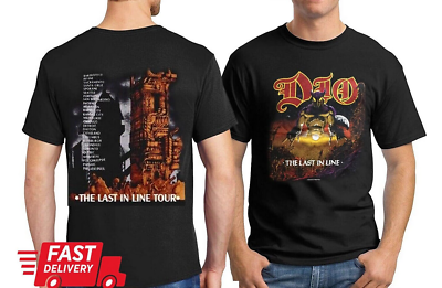 #ad Tour Dio T Shirt Line Last 80s Vintage 1984 Concert Band Vtg Tee Rock Gift fans $21.99
