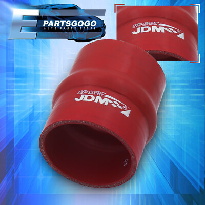 #ad 3.25quot; 83MM Straight Bellowed Hump 3PLY Silicone Coupler Turbo Piping Intake Red $9.99