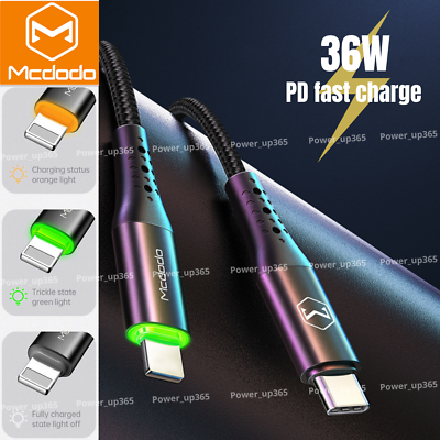 #ad Mcdodo USB C Type C PD Fast Charger Charging Cable for iPhone 14 13 12 11 X iPad $12.15