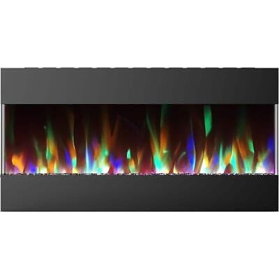 #ad Unbranded Wall Mounted Electric Fireplaces 21.800quot;X42.00quot;X7.00quot; Wall Mount Black $375.39