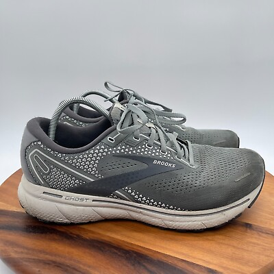 #ad Brooks Ghost 14 Shoes Mens 12.5 4E Wide Gray Athletic Running Gym Sneakers $42.99