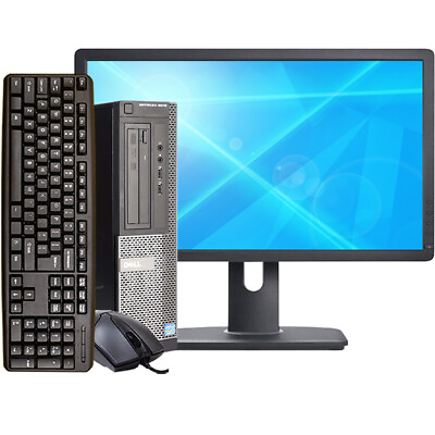 #ad Dell Desktop Computer i5 PC SFF Up To 16GB RAM 2TB HD SSD 24in Windows 10 Pro $310.23