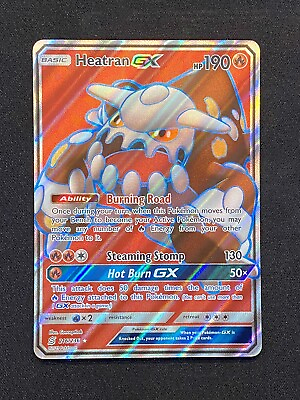 #ad Pokemon Card TCG Heatran GX 216 136 Full Art Ultra Rare Unified Minds NM $5.97