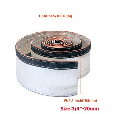 #ad 1quot; ID Metallic Cable Heat Shield Sleeve Insulated Wire Hose Cover Wrap Loom Tube $22.80
