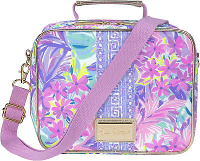 #ad Lilly Pulitzer Thermal Insulated Lunch Box for Women Cooler Bag with Adjustable $48.33