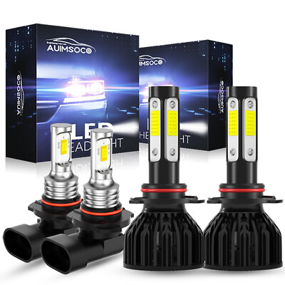 #ad 4Pcs LED Headlight High Low Bulbs Super Bright White For Toyota RAV4 1998 2012 $39.69