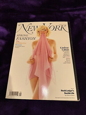 #ad New York Magazine February 2008 Lindsay Lohan Marilynn Monroe $39.99