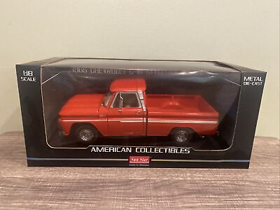 #ad SUN STAR AMERICAN COLLECT 1965 CHEVROLET C 10 STYLESIDE PICK UP TRUCK 1 18 RED $69.99