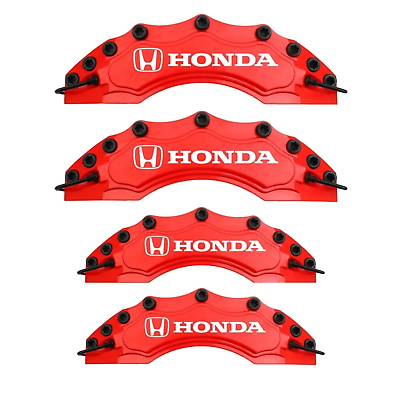 #ad #ad HONDA Brake Caliper Cover Customized Design 4 pieces Red $79.90