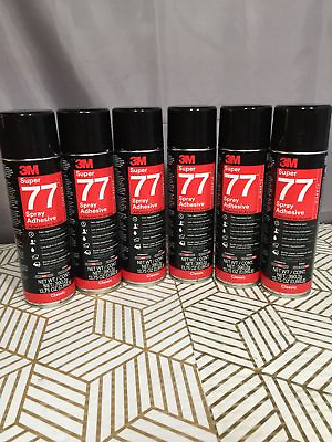 #ad 3M SUPER 77 Spray Adhesive Classic 6 CANS **EXPIRED** $24.99