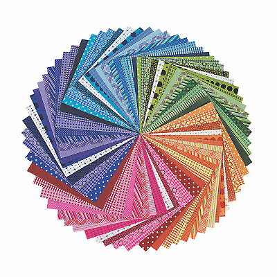 #ad Patterned Rainbow Paper Pack Scrapbooking Arts amp; Crafts DIY 100 Pcs 12quot;x12quot; $28.97